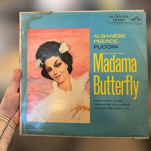 1956 Puccini Madama Butterfly Vinyl Record RCA Victor 12" VTG Red Seal Opera USA